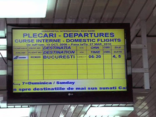 Tabela Aeroport (c) eMM.ro